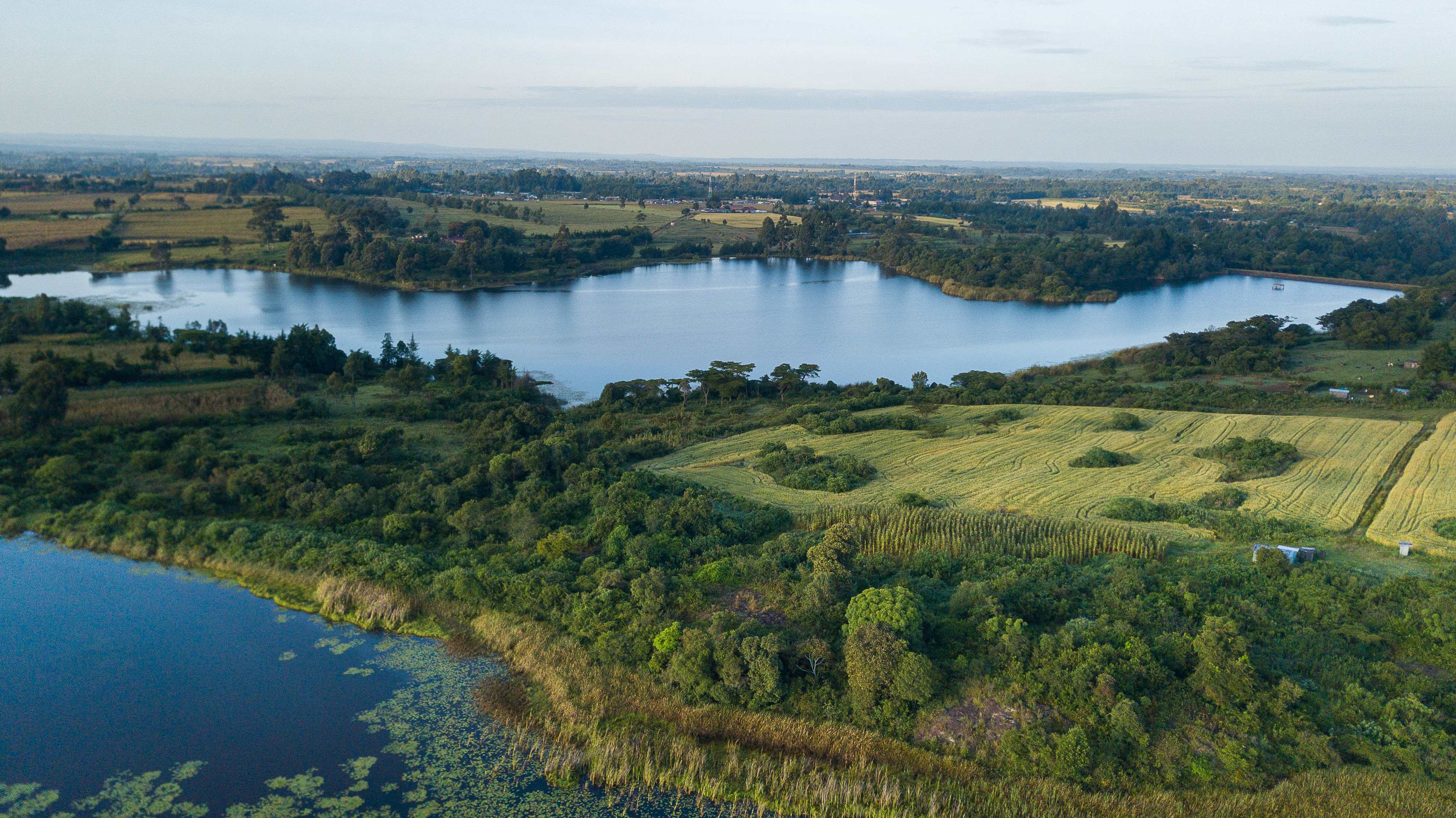 Drone image of the dam