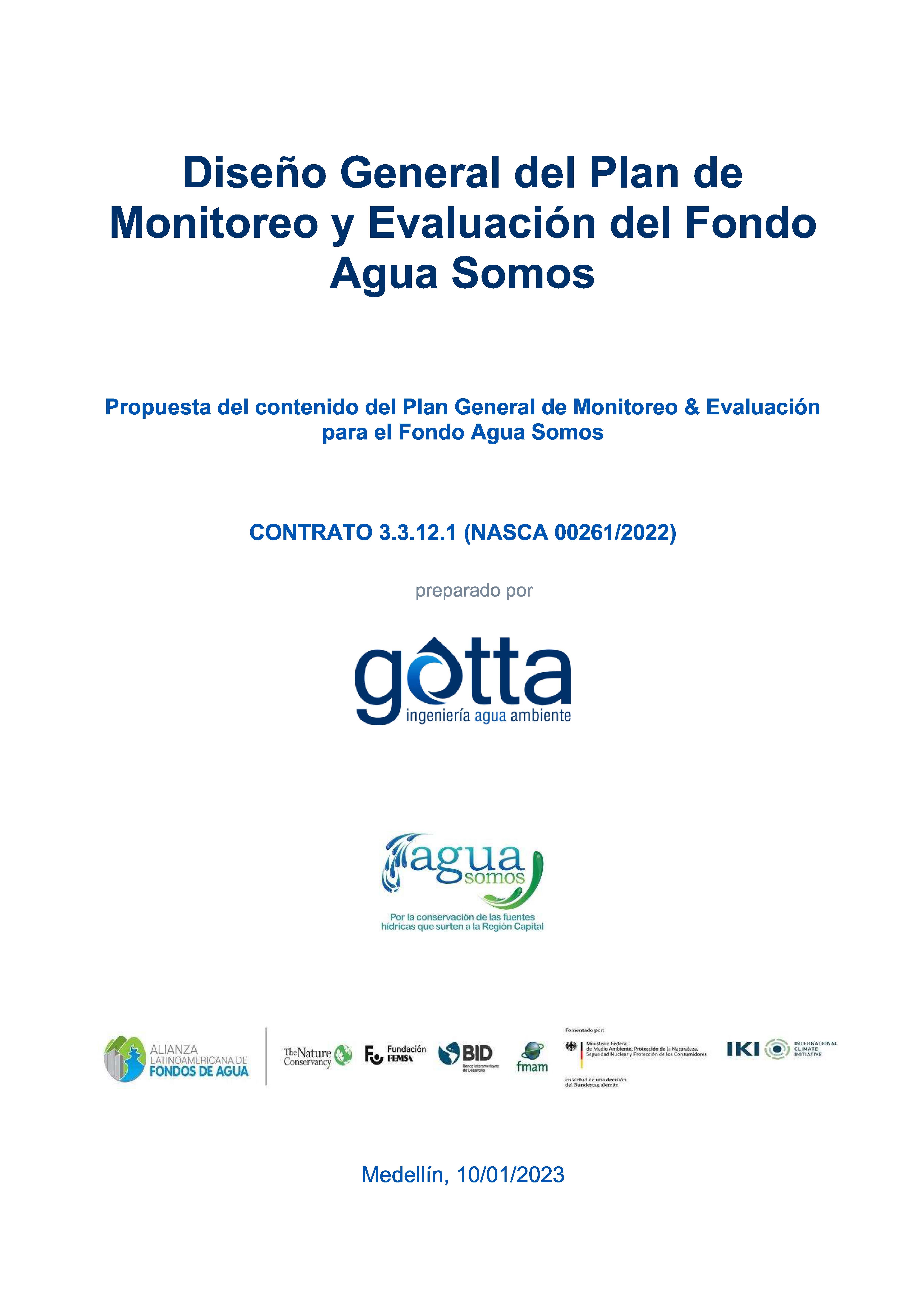 Bogota Water Fund Monitoring Plan