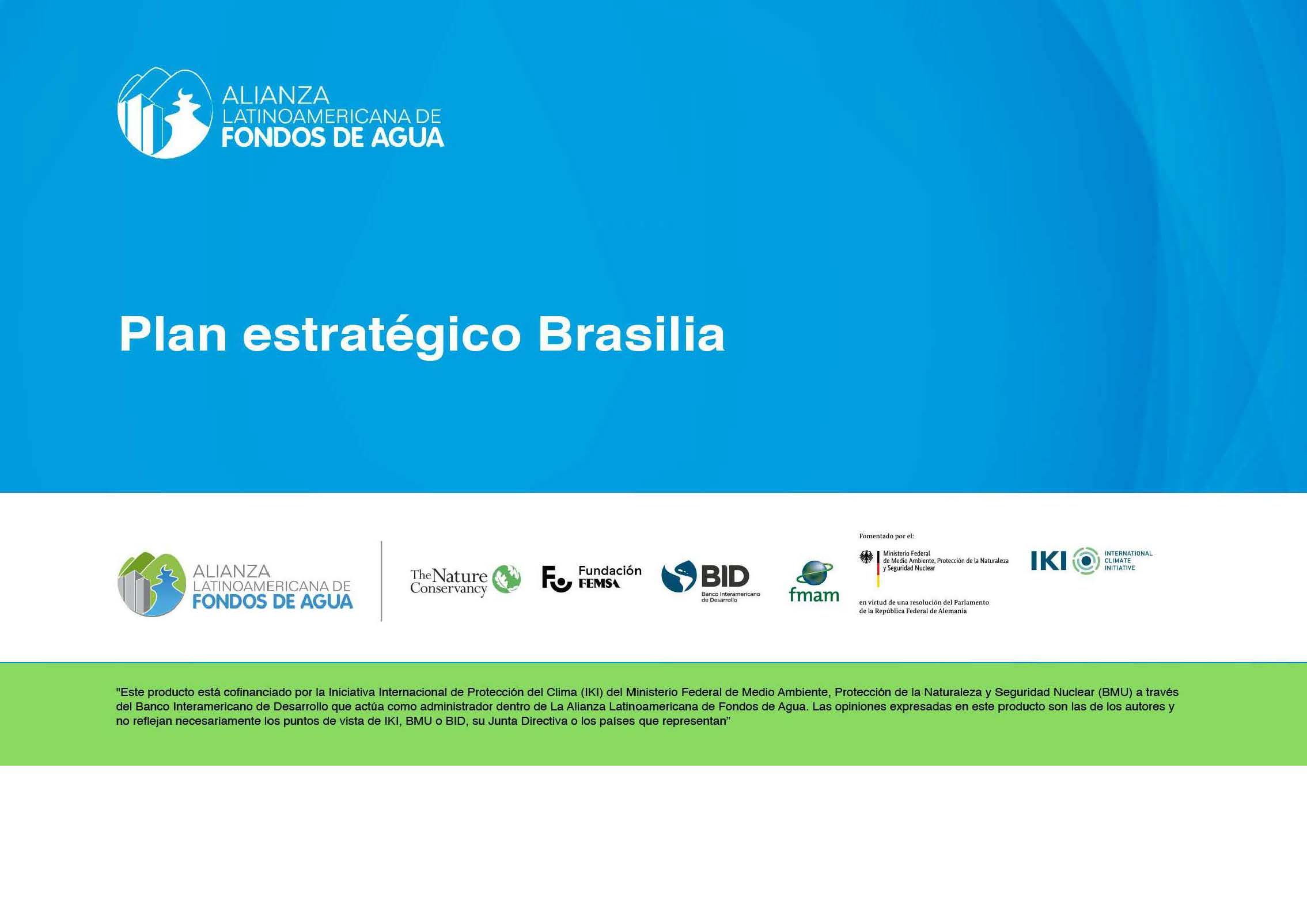 Brasilia Water Fund Strategic Plan