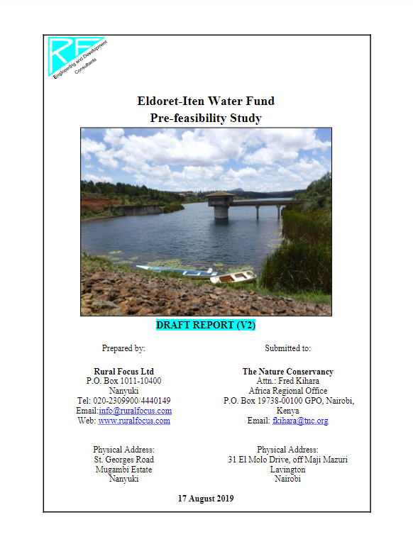 Eldoret-Iten Water Fund-Feasibility Report-Final