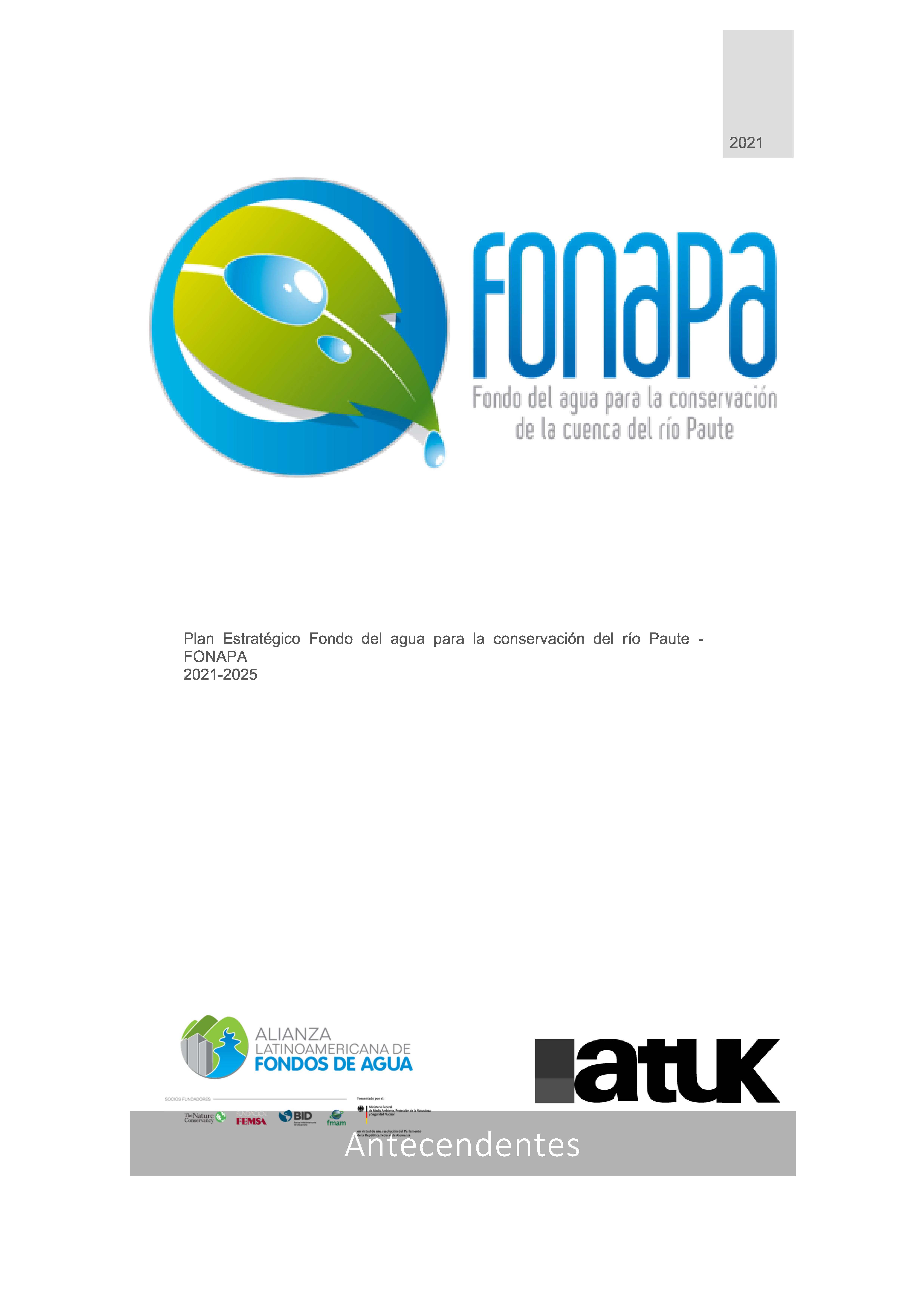 FONAPA Water Fund Strategic Plan 