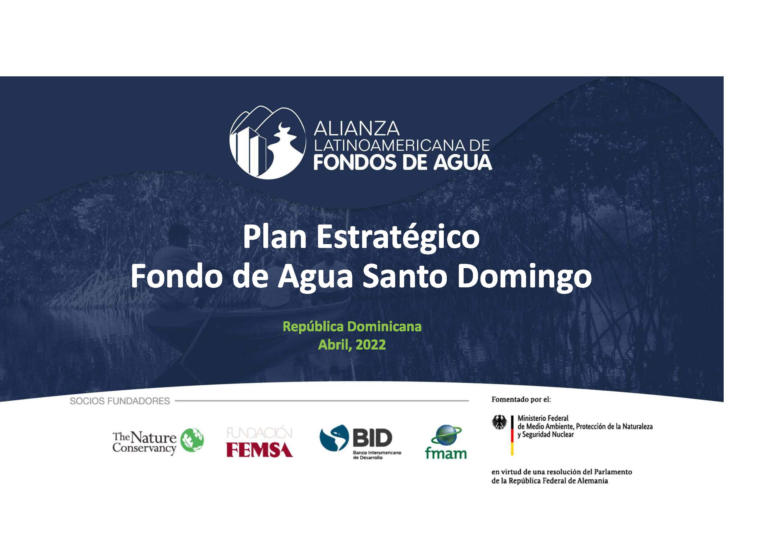 Santo Domingo Water Fund Strategic Plan 