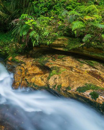 Turbulent little waterfall