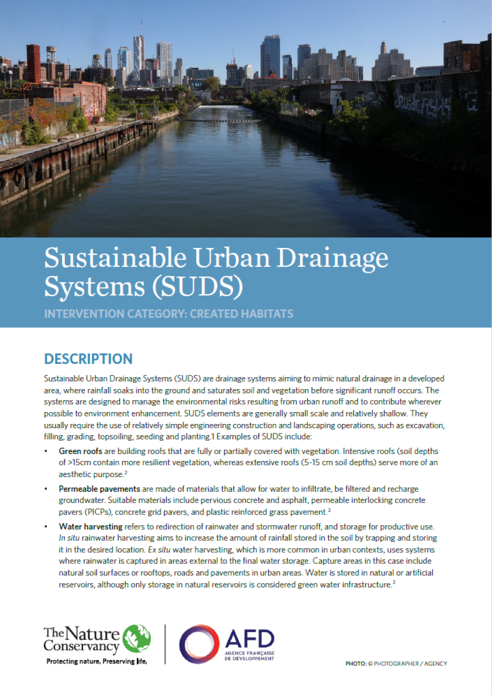 Screenshot of the factsheet